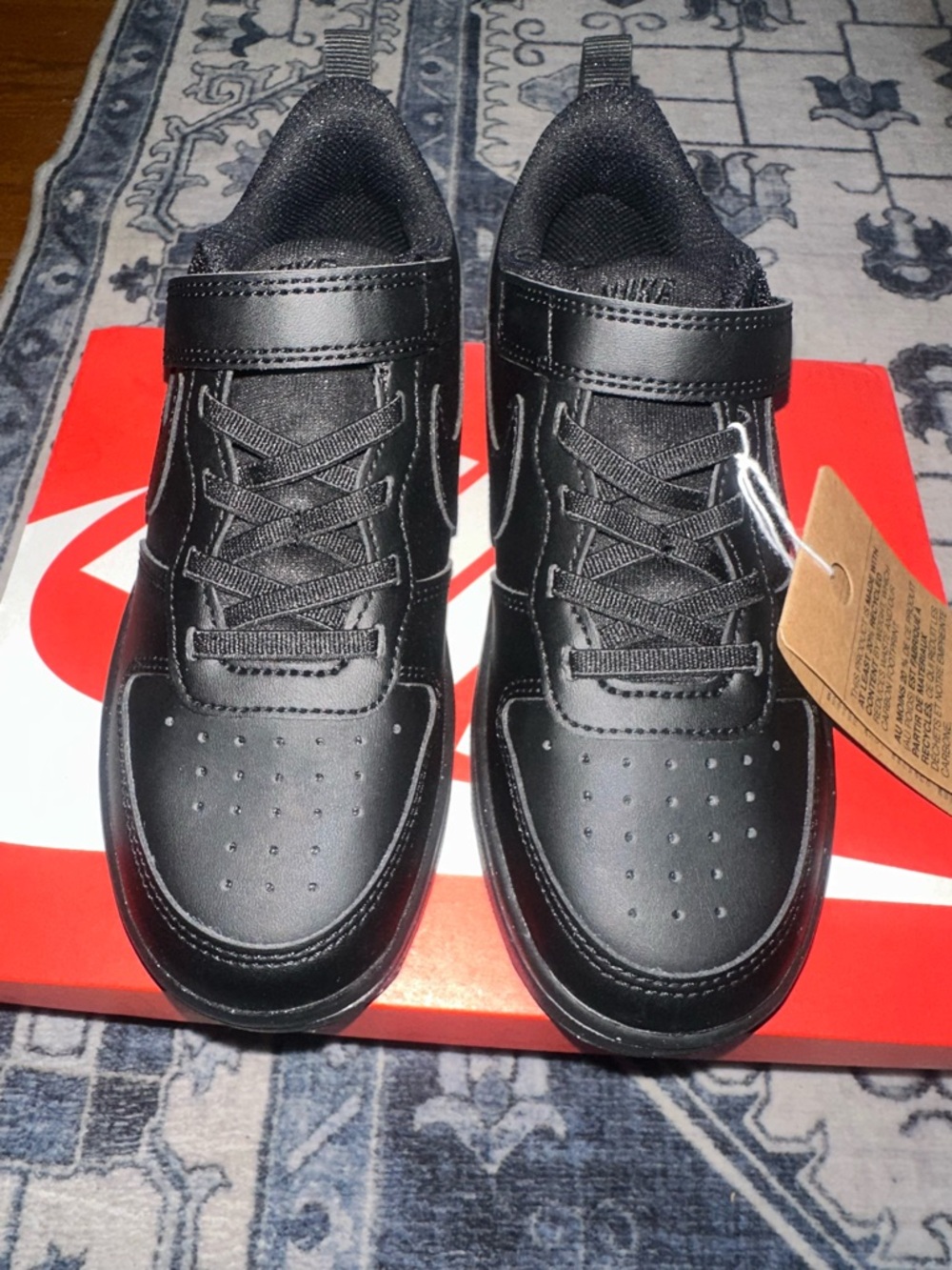 Black Kids' Low-Top Sneakers